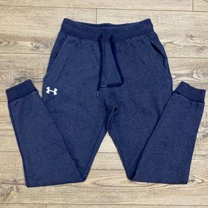 Men’s Small Under Armour Heathered Navy Joggers.
